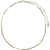 Pilgrim Colar 'Alison' amarelo / ouro / esmeralda / branco pérola