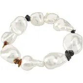 Pilgrim Pulseira 'Rhythm' castanho / preto / branco