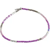 Pilgrim Pulseira 'Alison' roxo / cor-de-rosa / prata / branco