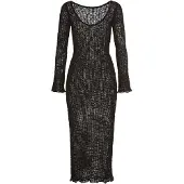 LASCANA Vestido de malha preto