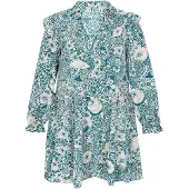 FELIPA Vestidos camiseiros jade / branco