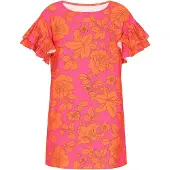 Faina Vestido 'Fashion Look' laranja / rosa / preto