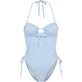 LASCANA Fato de banho azul claro / branco