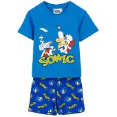 Sonic Pijama De Manga Curta Sonic