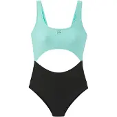 LASCANA Fato de banho desportivo azure / preto