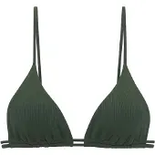 Copenhagen Studios Top de biquíni verde escuro