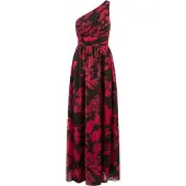 Kraimod Vestido de festa vermelho / preto