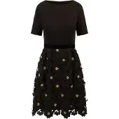 Kraimod Vestido de cocktail bege / preto