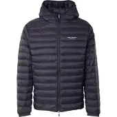 Armani Exchange Casaco meia-estação 'Down' preto / branco