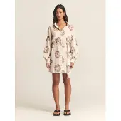 St MRLO Vestido 'Bligh' ecru / castanho