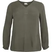 KAFFE CURVE Blusa 'Ami' oliveira