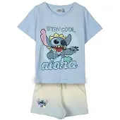 Disney Conjunto De Manga Curta Stitch French Terry