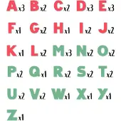 Smoby 48 Letras Magnéticas