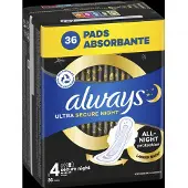 Always Assorbenti Ultra Secure Night 36 Pezzi — Assorbente igienico
