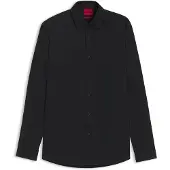 HUGO Camisa 'Valerio' preto