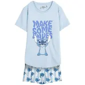 Disney Camiseta De Pijama De Manga Curta Stitch