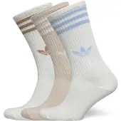 Adidas Originals Meias '3-Stripes High Crew 3 Pairs' bege / azul claro / castanho / branco