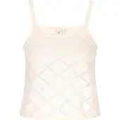 IZIA Top de malha creme