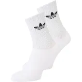 Adidas Meias Reflective Crew Socks 2 Pairs mulheres - Branco - XL