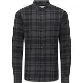 Only & Sons Camisa 'ONSGUDMUND' cinzento escuro / preto