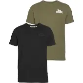 Lonsdale Camisa oliveira / preto / preto denim / branco
