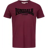 Lonsdale Camisa 'London' berinjela / preto