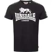 Lonsdale Camisa 'Stour' preto / branco