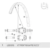 Mavic Aro Dianteiro Xa Pro 19