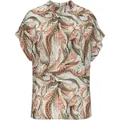 LASCANA Blusa castanho de castanha / oliveira / verde escuro / offwhite
