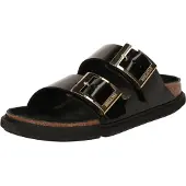 Birkenstock Sandália ouro / preto