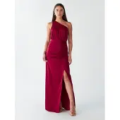 BWLDR Vestido 'DUSTY MAXI DRESS' vermelho