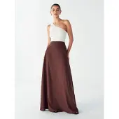 Willa Saia 'ISLA MAXI SKIRT' castanho