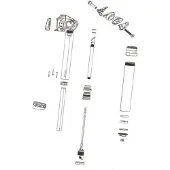 RockShox Tubo Superior 125 Mm Reverb Axs B1