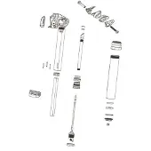 RockShox Tubo Superior 225 Mm Reverb Axs B1