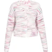 Mymo Casaco de malha azul / roxo / vermelho / branco