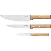 Opinel Trio Parrallèle OP001838, 3-peças conjunto de facas