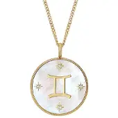 Fossil Collana Placcata Oro Gemelli Scritto Nelle Stelle Jf04840710 — Collana