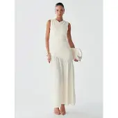 BWLDR Vestido 'Tia' branco lã
