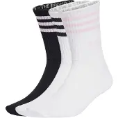 Adidas Originals Meias de Cano Médio 3-Stripes – 3 Pares
