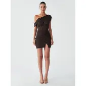 BWLDR Vestido 'RHODIA' castanho