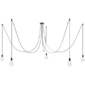 Creative Cables Luminária Pendente Spider 5 Falls With Light Bulb