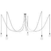 Creative Cables Luminária Pendente Spider 5 Falls With Light Bulb
