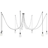 Creative Cables Luminária Pendente Spider 7 Falls With Light Bulb