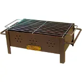 EDM Churrasco De Mesa Com Grelha Zincada