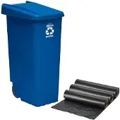 Wellhome Caixote Do Lixo Para Reciclagem 110l