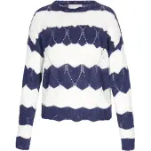 Usha Pullover navy / branco