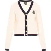 Dreimaster Maritim Casaco de malha preto / offwhite