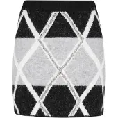 IZIA Saia cinzento / preto / branco