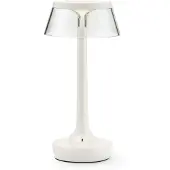 Flos Candeeiro de mesa LED recarregável Bon jour sem ficha, branco