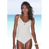 LASCANA Cueca biquíni ouro / branco